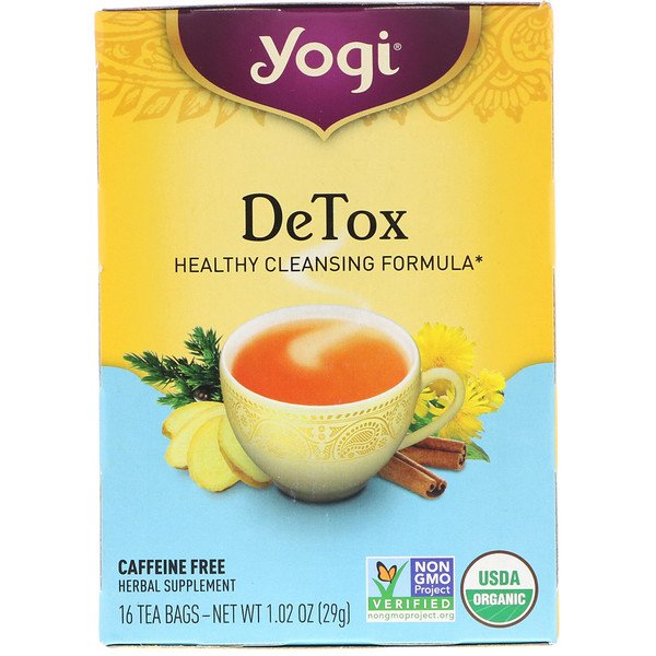 Yogi Tea, ディトックス, カフェインフリー, 16ティーバッグ, 1.02oz(29 g)