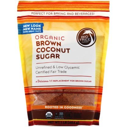 Big Tree Farms, オーガニックブラウンココナッツシュガー、1ポンド（454 g）