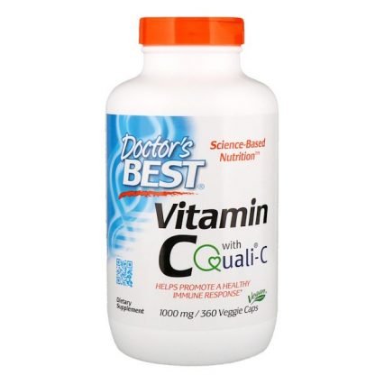 Doctor's Best, Quali-C配合ビタミンC、1,000 mg、ベジカプセル360個