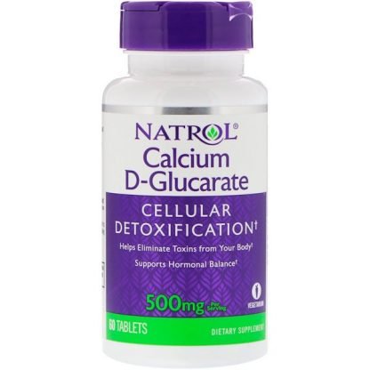 Natrol, カルシウムD-グルカレート、500mg、60錠