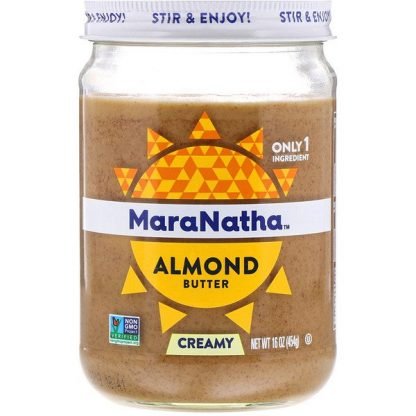 MaraNatha, Almond Butter, Creamy, 16 oz (454 g) (Discontinued Item)
