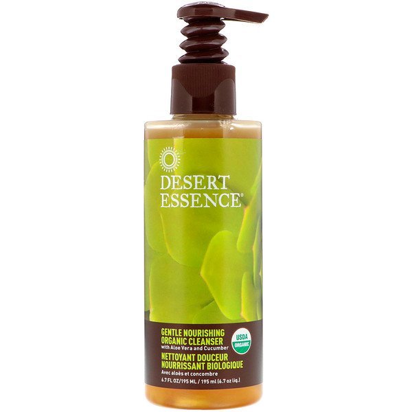 Desert Essence, 穏やかに栄養を与える有機クレンザー, 6.7液量オンス(195 ml)