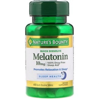 Nature's Bounty, メラトニン、即溶性、10 mg、即溶性錠剤45錠