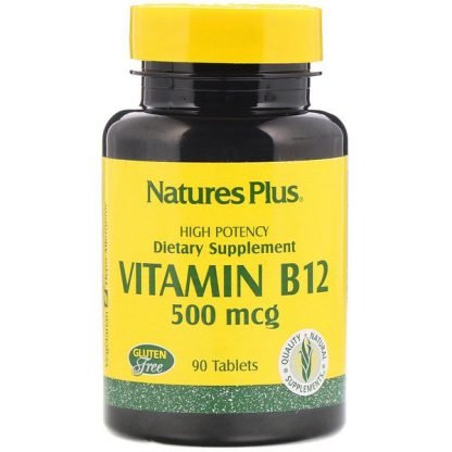 Nature's Plus, ビタミンB12、500 mcg、90錠