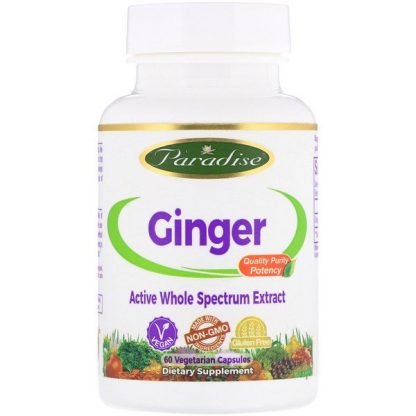 Paradise Herbs, レインフォレスト ジンジャー、 60植物性カプセル