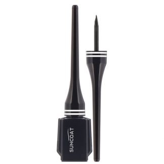 Suncoat, ナチュラルリキッドアイライナー、砂糖由来、ブラック、0.23 fl oz (7 ml)