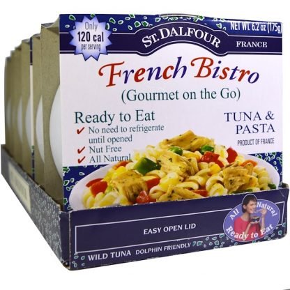 St. Dalfour, 外出用グルメ, フレンチビストロ, ツナ＆パスタ, 6パック, 各6.2オンス（175 g）
