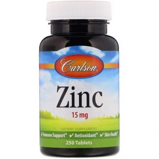 Carlson Labs, 亜鉛、15 mg、250錠