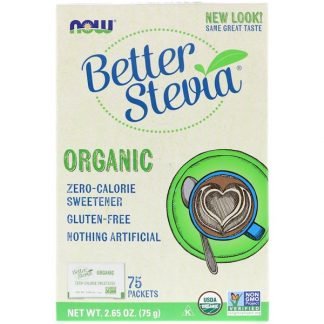 Now Foods, オーガニック, ベターステビア, ゼロカロリー, 75 包, 2.65 oz (75 g)