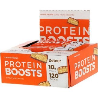 Detour, Protein Boosts Bars, Caramel Peanut, 9 Bars, 1.1 oz (30 g) Each