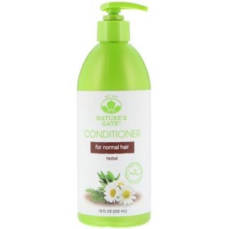 Nature's Gate, ハーブコンディショナー、普通の髪用、532ml（18 fl oz）
