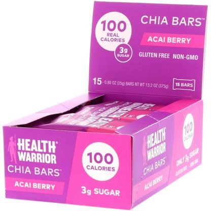 Health Warrior, Inc., チアバー、アサイベリー、15本、0.88オンス（25g）