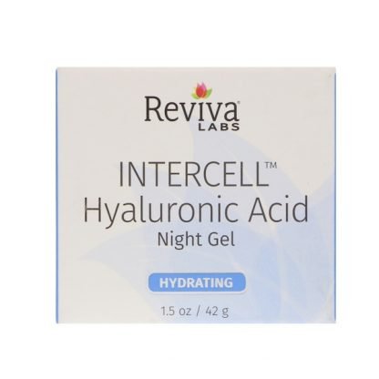 Reviva Labs, インターセル、ヒアルロン酸ナイトジェル、保湿、1.5 oz (42 g)