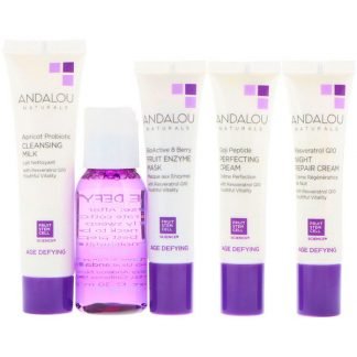 Andalou Naturals, ゲット・スターテッド・エイジ・デファイング, スキンケア エッセンシャル, 5本セット
