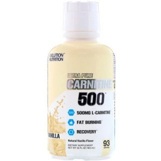 EVLution Nutrition, Ultra Pure Carnitine500, Vanilla, 16 oz (465 ml)