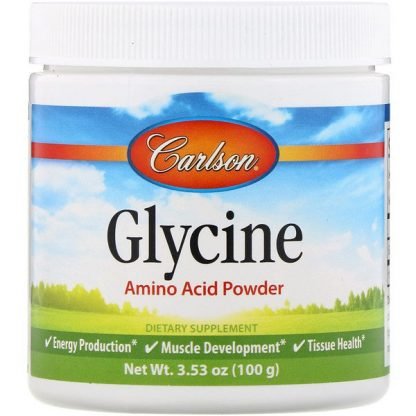 Carlson Labs, グリシン、アミノ酸粉末、3.53 oz (100 g)