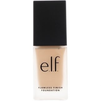 E.L.F., 完璧仕上げファンデーション、オイルフリー、サンド、0.68液量オンス (20 ml)
