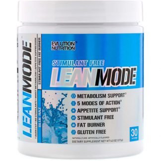 EVLution Nutrition, リーンモード、刺激物を含まない脂肪燃焼サプリメント、ブルーラズベリー、6.0 oz (171 g)