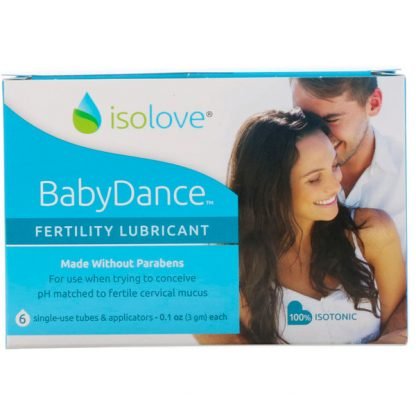 Fairhaven Health, アイソラブ、ベビーダンス妊活用潤滑剤、使い捨てチューブ＆アプリケータ6組、各3g（0.1oz）