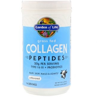 Garden of Life, グラスフェッド・コラーゲンペプチド、無香料、9.87 oz (280 g)