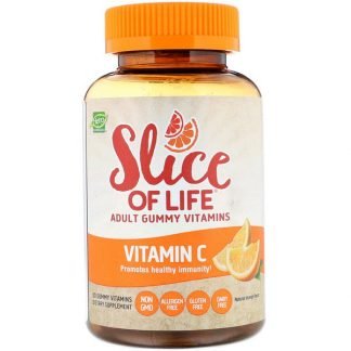 Hero Nutritional Products, Slice of Life, Adult Gummy Vitamins, Vitamin C, All Natural Orange Flavor, 60 Gummies (Discontinued Item)