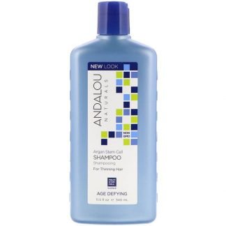 Andalou Naturals, シャンプー、エイジディファイイング、薄毛用、アルガン幹細胞、340 ml（11.5 fl oz）