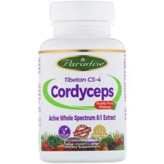 Paradise Herbs, チベット産CS-4冬虫夏草、植物性カプセル60粒