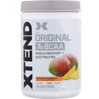 Scivation, Xtend（エクステンド）、オリジナル7G BCAA、マンゴーマッドネス、420g（14.8oz）