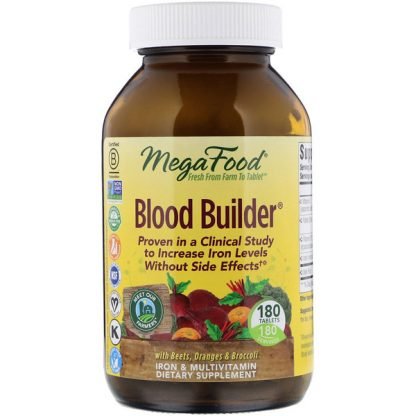 MegaFood, ブラッドビルダー、180錠