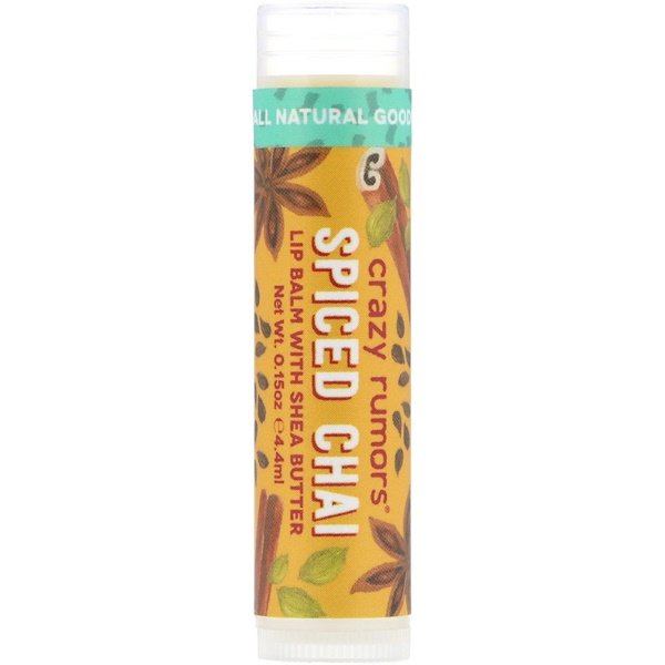 Crazy Rumors, Lip Balm with Shea Butter, Spiced Chai, 0.15 oz (4.4 ml)