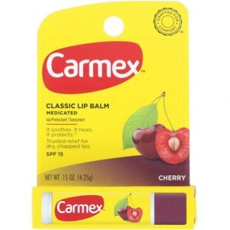 Carmex, クラシックリップバーム、薬用、SPF 15、チェリー、0.15オンス (4.25 g)