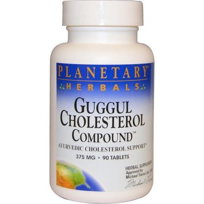 Planetary Herbals, Guggul Cholesterol Compound、 375 mg、タブレット90 錠
