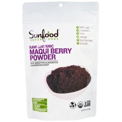 Sunfood, 未加工オーガニックマキベリーパウダー、227g（8oz）