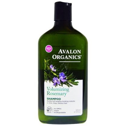 Avalon Organics, シャンプー, ボリュームアップ, ローズマリー, 11液量オンス（325 ml）