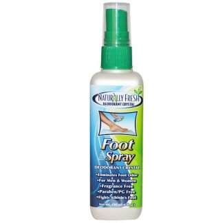 Naturally Fresh, フット スプレー, デオドラント クリスタル, 4 fl oz (120 ml)