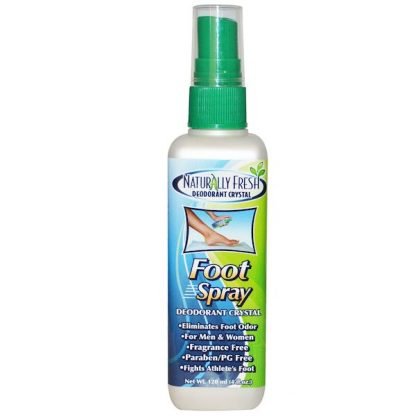 Naturally Fresh, フット スプレー, デオドラント クリスタル, 4 fl oz (120 ml)