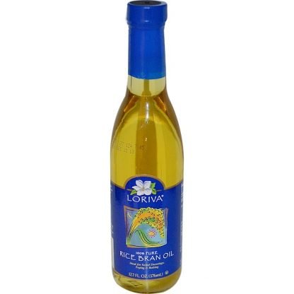 Loriva, 100% ピュア・ライス・ブラン・オイル（米油）、 12.7 液量オンス(376 ml)