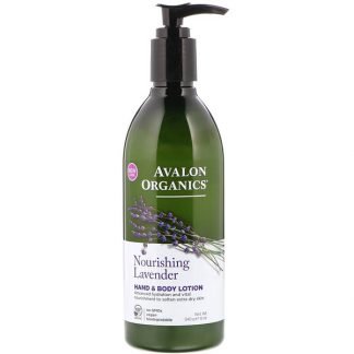 Avalon Organics, Hand & Body Lotion, Nourishing Lavender, 12 oz (340 g)