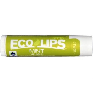 Eco Lips Inc., リップバーム、SPF 15、ミント、0.15オンス（4.25 g）