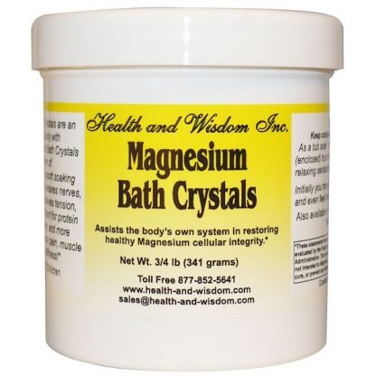 Health and Wisdom, マグネシウムバスクリスタルズ、 3/4 lb (341 g)