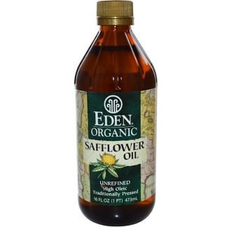 Eden Foods, オーガニック サフラワーオイル, 未精製, 16 液量オンス (473 ml)