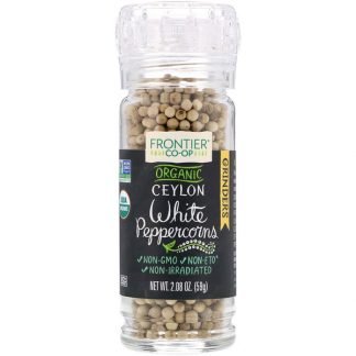 Frontier Natural Products, オーガニック セイロン産白ショウの実, 2.08 オンス (59 g)