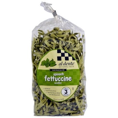 Al Dente Pasta, Spinach Fettuccine, 12 oz (341 g)