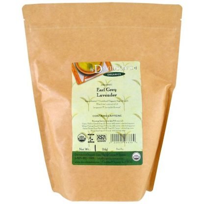 Davidson's Tea, オーガニック、アールグレイラベンダーティー、1ポンド (Discontinued Item)