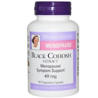 Natural Factors, ウィメンセンス、 更年期、 ブラックコホッシュエキス、 40 mg、 90植物性カプセル (Discontinued Item)