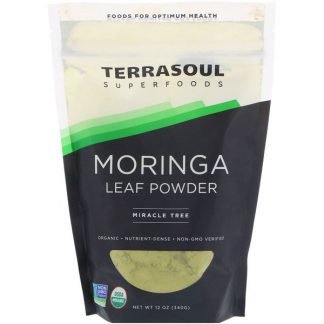 Terrasoul Superfoods, Moringa, Leaf Powder, Miracle Tree, 12 oz (340 g) (Discontinued Item)