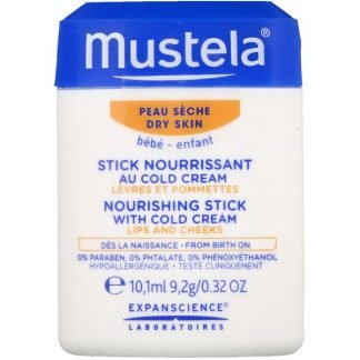 Mustela, ベビー、ナリッシング スティック、コールドクリーム配合、乾燥肌用、0.32 fl (10.1 ml)