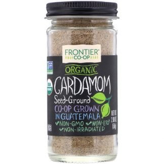 Frontier Natural Products, オーガニック カルダモンの種, 粉末状, 2.08 オンス (58 g)