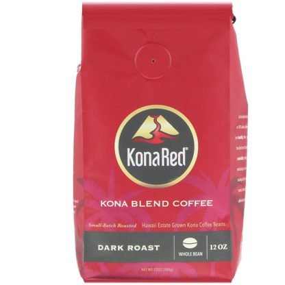 KonaRed Corp, コナブレンドコーヒー、ダークロースト、焙煎、12オンス（340 g）