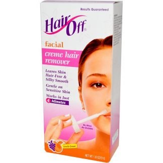Hair Off, フェイシャル、クリームヘアリムーバー、 1.8オンス (51 g) (Discontinued Item)